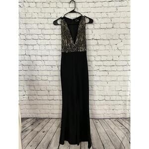 Privy Women’s Body On Dress Size Small Black And Beige Print